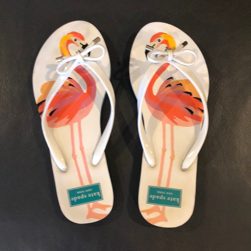 Kate spade flamingo flip flops thong sandal